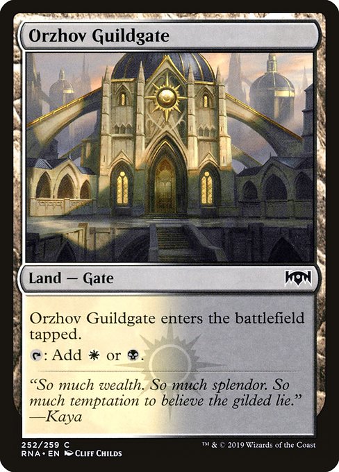 Orzhov Guildgate (252) - Ravnica Allegiance - C - 252
