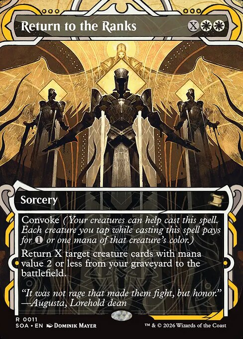Return to the Ranks - Secrets of Strixhaven: Mystical Archive - R - 11