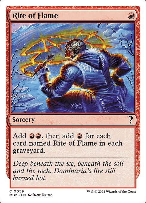 Rite of Flame (White Border) - Mystery Booster 2 - C - 59