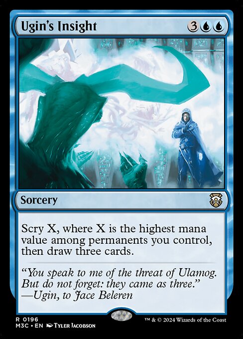 Ugin's Insight (Ripple Foil) - Commander: Modern Horizons 3 - R - 196