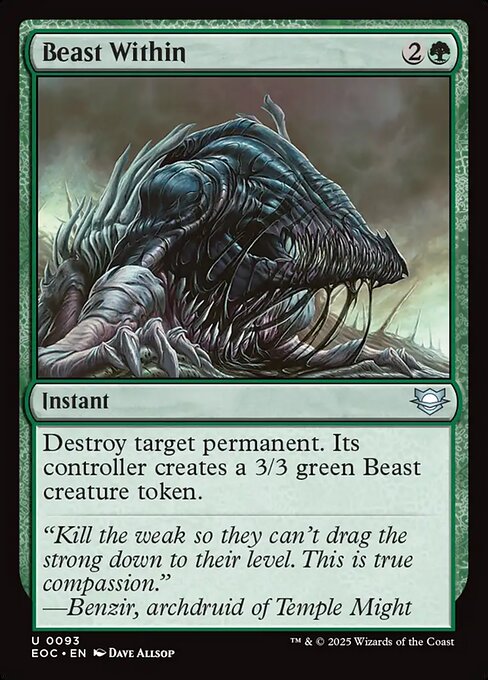 Beast Within - Commander: Edge of Eternities - U - 93