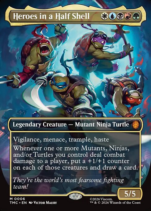 Heroes in a Half Shell (0006) (Borderless) - Commander: Teenage Mutant Ninja Turtles - M - 6
