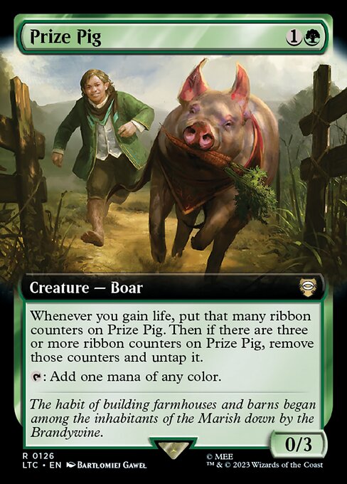 Prize Pig (Extended Art) - Commander: The Lord of the Rings: Tales of Middle-earth - R - 126