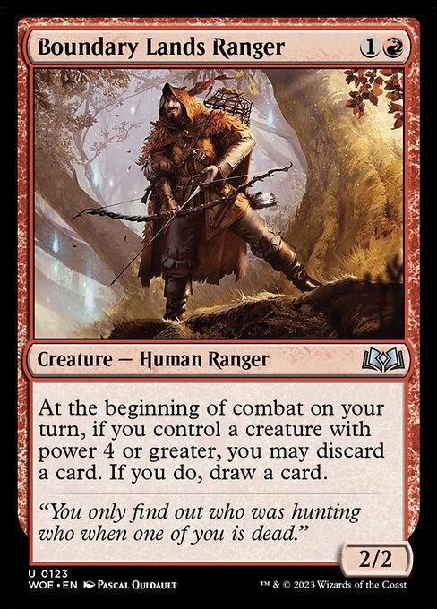 Boundary Lands Ranger - Wilds of Eldraine - U - 123