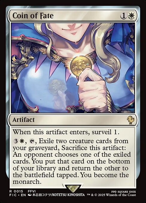 Coin of Fate (Surge Foil) - Commander: FINAL FANTASY - R - 15