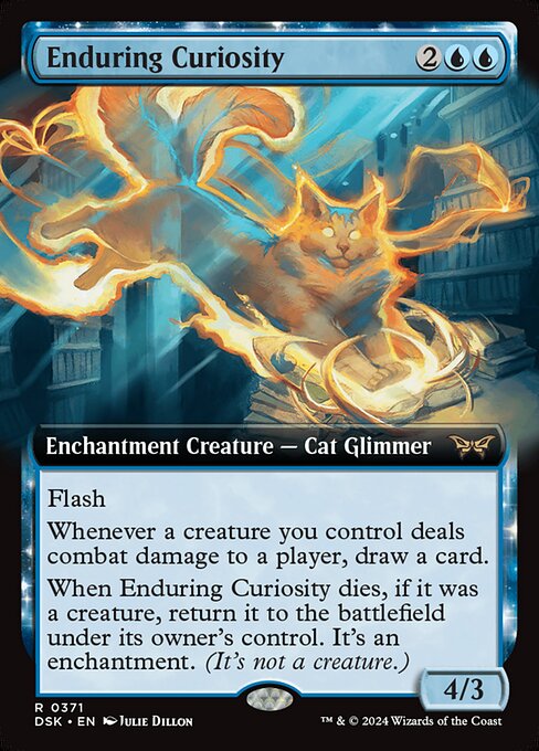 Enduring Curiosity (Extended Art) - Duskmourn: House of Horror - R - 371