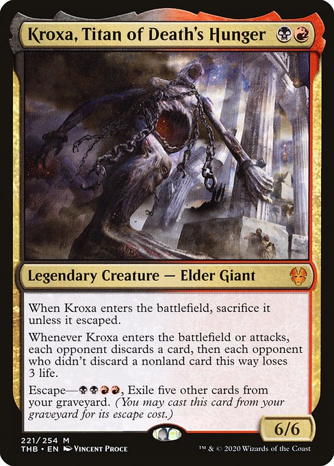 Kroxa, Titan of Death's Hunger - Theros Beyond Death - M - 221