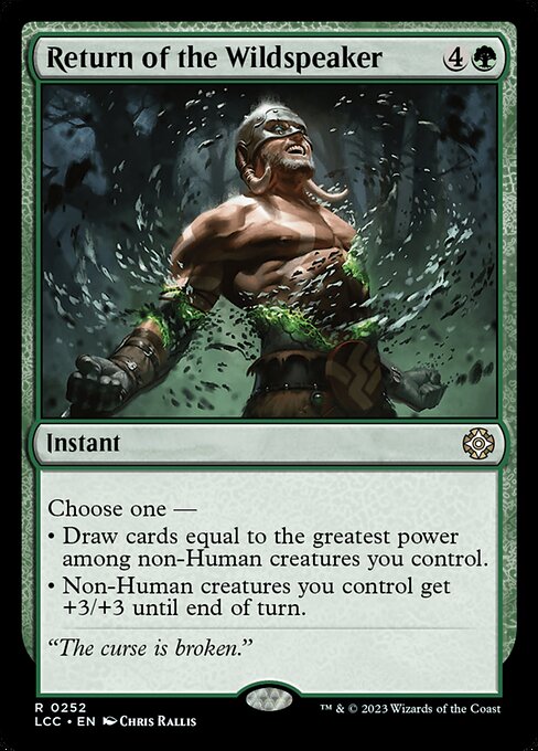 Return of the Wildspeaker - Commander: The Lost Caverns of Ixalan - R - 252