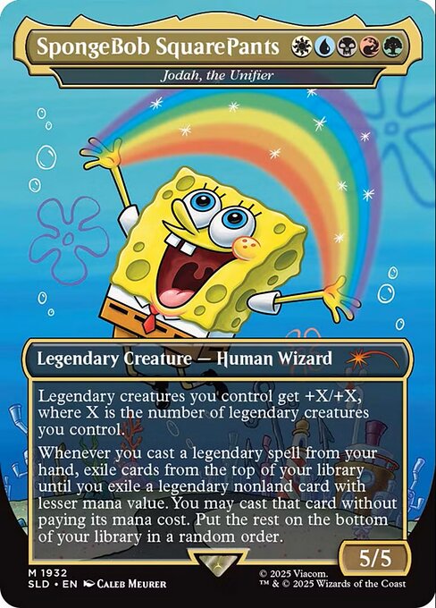SpongeBob SquarePants - Jodah, the Unifier (Rainbow Foil) - Secret Lair Drop Series - M - 1932