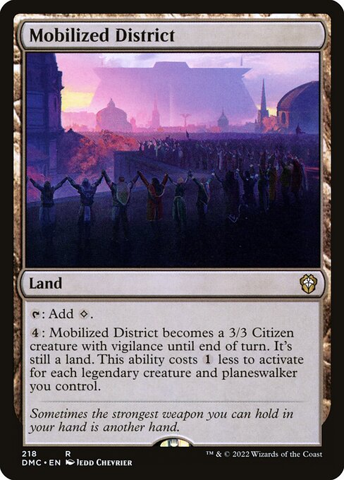 Mobilized District - Commander: Dominaria United - R - 218