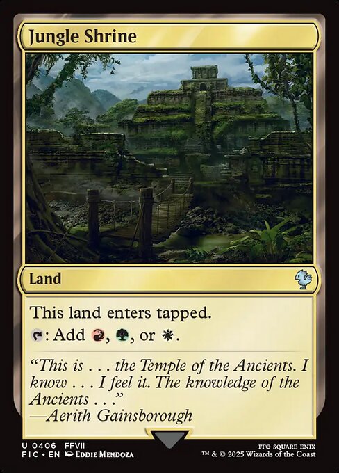 Jungle Shrine (Surge Foil) - Commander: FINAL FANTASY - U - 406