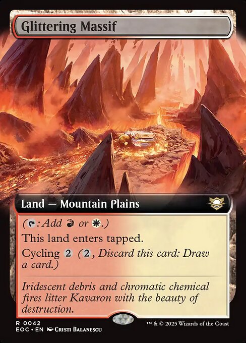 Glittering Massif (Extended Art) - Commander: Edge of Eternities - R - 42