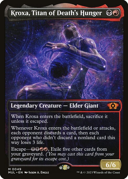 Kroxa, Titan of Death's Hunger - March of the Machine: Multiverse Legends - M - 49