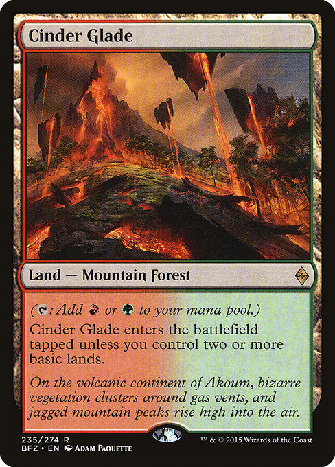 Cinder Glade - Battle for Zendikar - R - 235