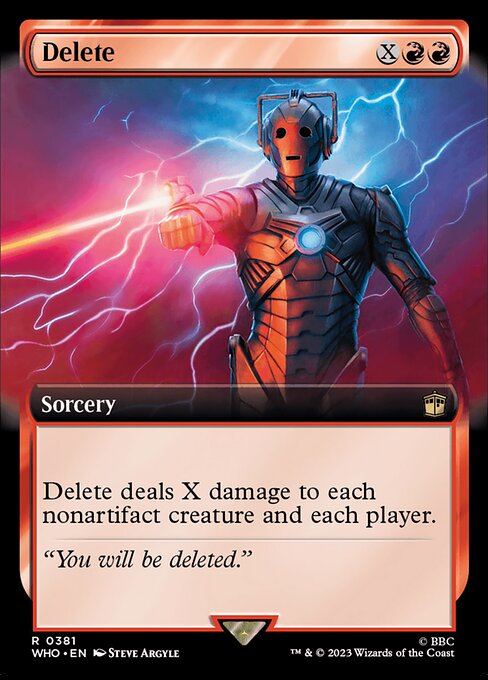 Delete (Extended Art) - Universes Beyond: Doctor Who - R - 381