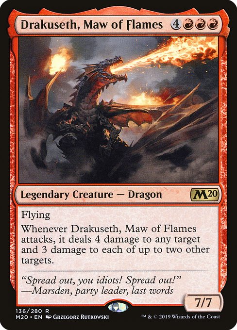 Drakuseth, Maw of Flames - Core Set 2020 - R - 136