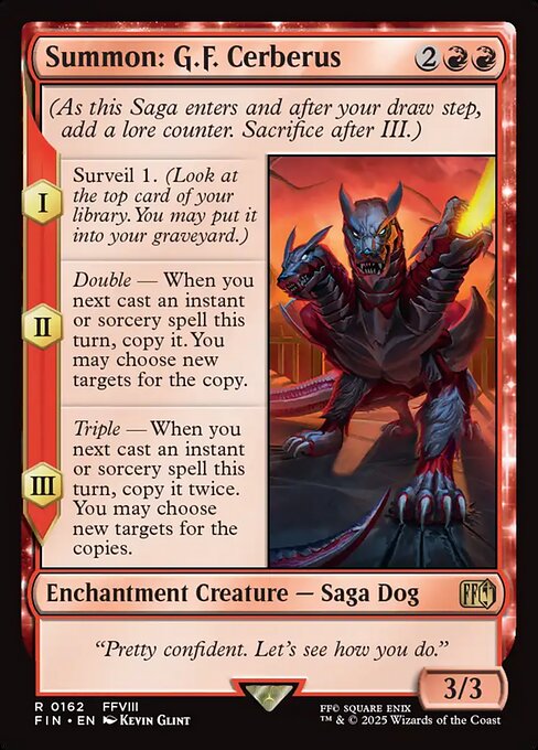 Summon: G.F. Cerberus - Prerelease Cards - R - 162