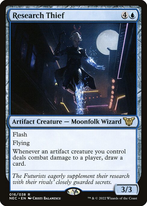Research Thief - Commander: Kamigawa: Neon Dynasty - R - 16