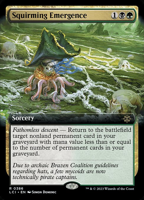 Squirming Emergence (Extended Art) - The Lost Caverns of Ixalan - R - 386