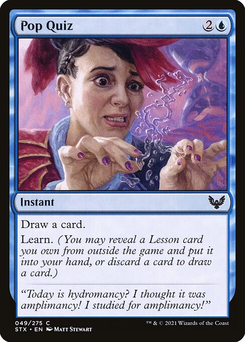 Pop Quiz - Strixhaven: School of Mages - C - 49