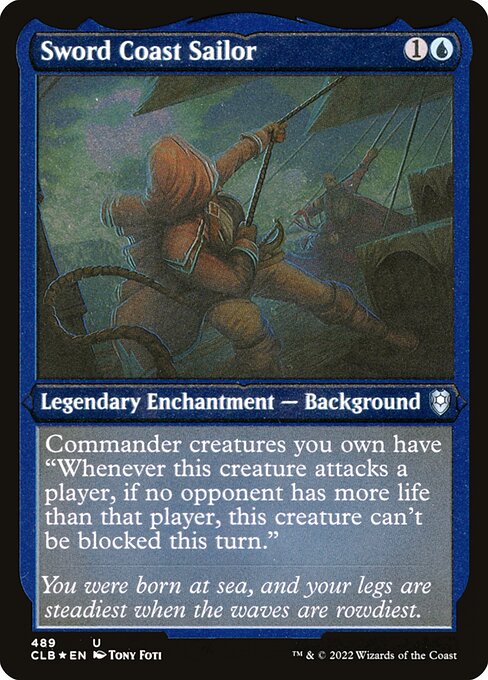 Sword Coast Sailor (Foil Etched) - Commander Legends: Battle for Baldur's Gate - U - 489