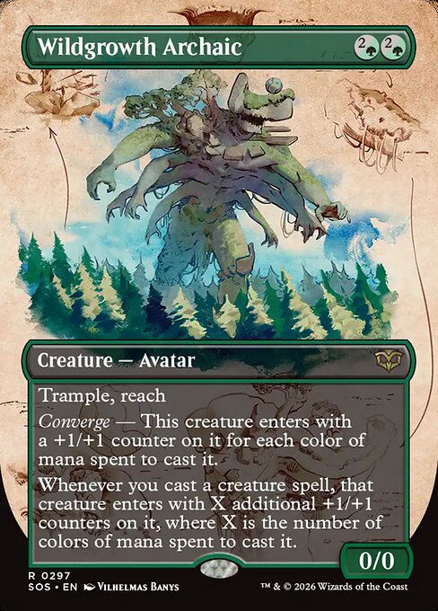 Wildgrowth Archaic (Borderless) - Secrets of Strixhaven - R - 297