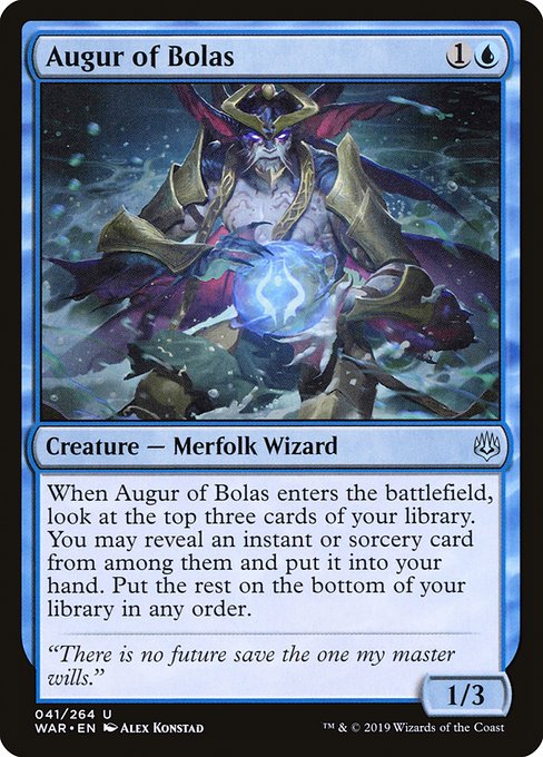 Augur of Bolas - War of the Spark - U - 41