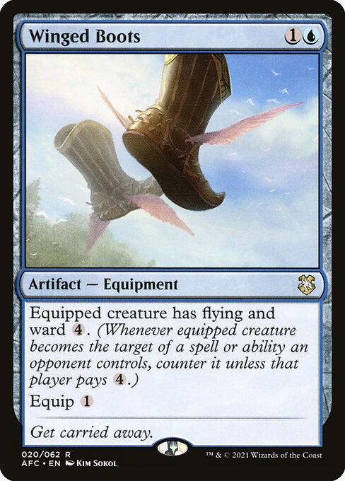 Winged Boots - Commander: Adventures in the Forgotten Realms - R - 20
