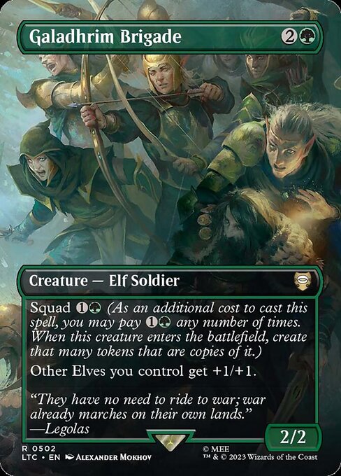 Galadhrim Brigade (Borderless) - Commander: The Lord of the Rings: Tales of Middle-earth - R - 502
