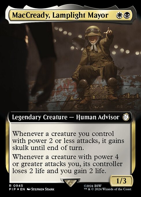 MacCready, Lamplight Mayor (Extended Art) (Surge Foil) - Universes Beyond: Fallout - R - 945