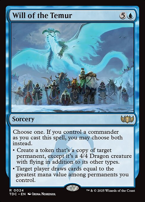 Will of the Temur - Commander: Tarkir: Dragonstorm - R - 24