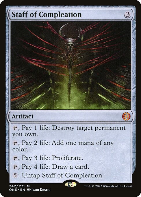 Staff of Compleation - Phyrexia: All Will Be One - M - 242