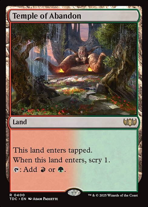 Temple of Abandon - Commander: Tarkir: Dragonstorm - R - 400