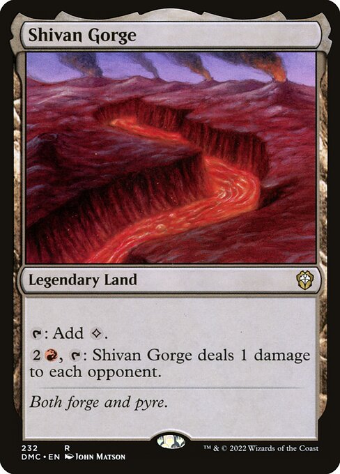 Shivan Gorge - Commander: Dominaria United - R - 232