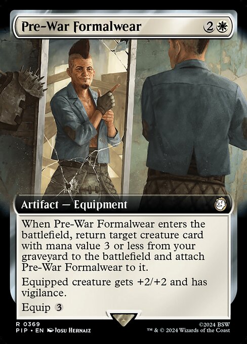 Pre-War Formalwear (Extended Art) - Universes Beyond: Fallout - R - 369