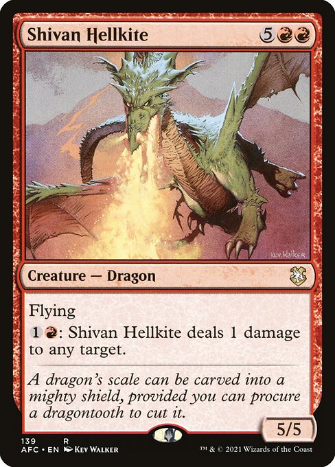 Shivan Hellkite - Commander: Adventures in the Forgotten Realms - R - 139