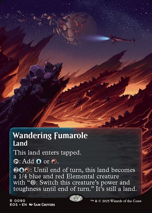 Wandering Fumarole (0090) (Borderless) - Edge of Eternities: Stellar Sights - R - 90