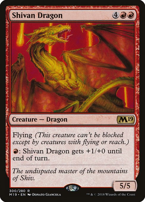 Shivan Dragon - Core Set 2019 - R - 300