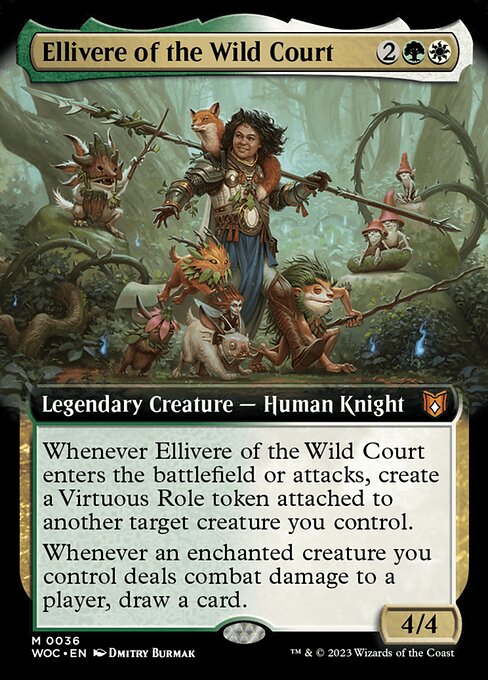Ellivere of the Wild Court (Extended Art) - Commander: Wilds of Eldraine - M - 36