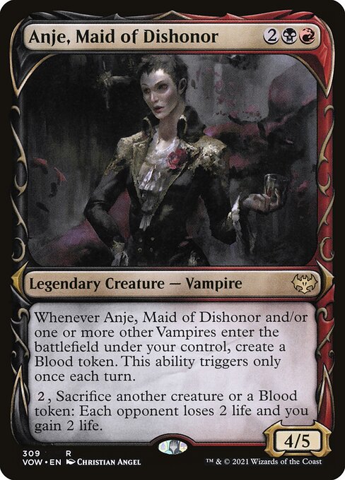 Anje, Maid of Dishonor (Showcase) - Innistrad: Crimson Vow - R - 309