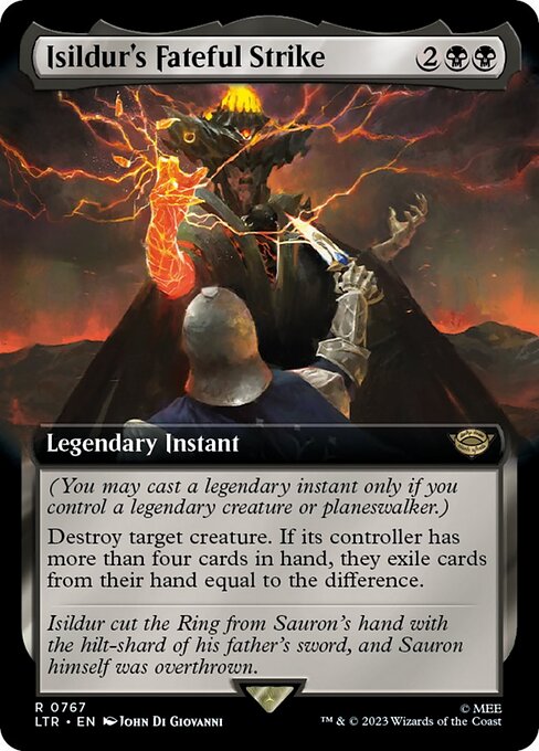 Isildur's Fateful Strike (Extended Art) (Surge Foil) - Universes Beyond: The Lord of the Rings: Tales of Middle-earth - R - 767