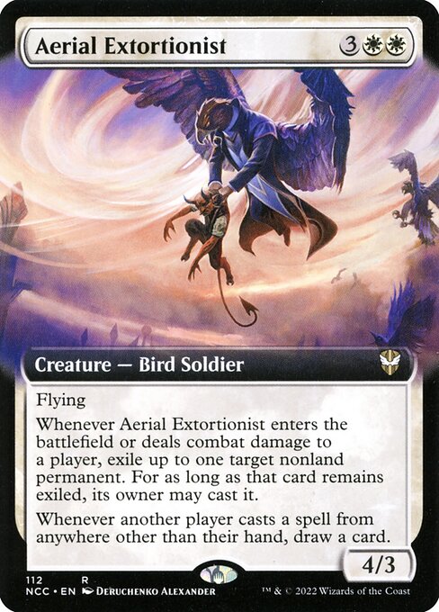 Aerial Extortionist (Extended Art) - Commander: Streets of New Capenna - R - 112