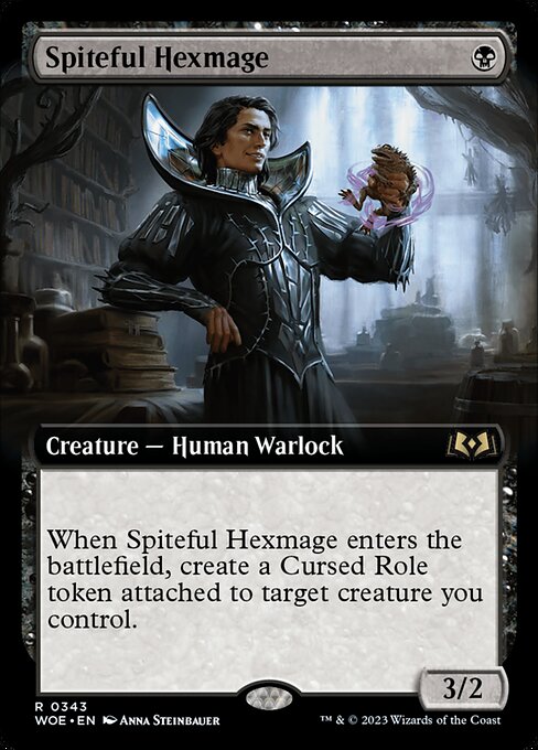 Spiteful Hexmage (Extended Art) - Wilds of Eldraine - R - 343