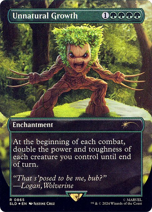 Unnatural Growth (Rainbow Foil) - Secret Lair Drop Series - R - 865