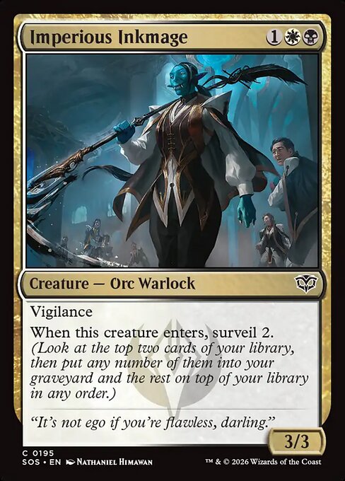 Imperious Inkmage - Secrets of Strixhaven - C - 195
