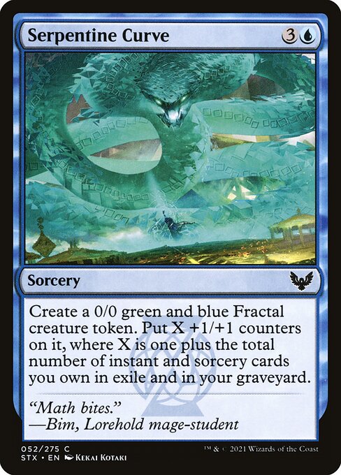Serpentine Curve - Strixhaven: School of Mages - C - 52