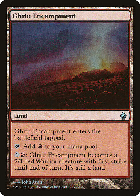 Ghitu Encampment - Premium Deck Series: Fire and Lightning - U - 29