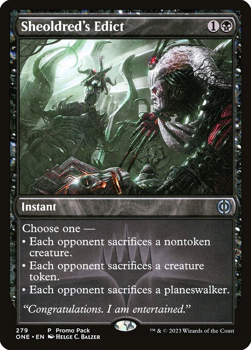 Sheoldred's Edict - Promo Pack: Phyrexia: All Will Be One - P - 279