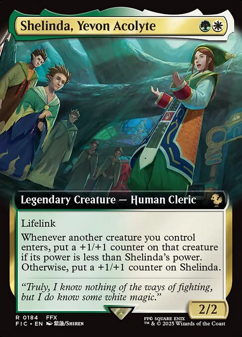 Shelinda, Yevon Acolyte (Extended Art) - Commander: FINAL FANTASY - R - 184
