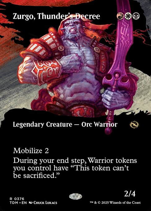 Zurgo, Thunder's Decree (Borderless) - Tarkir: Dragonstorm - R - 376